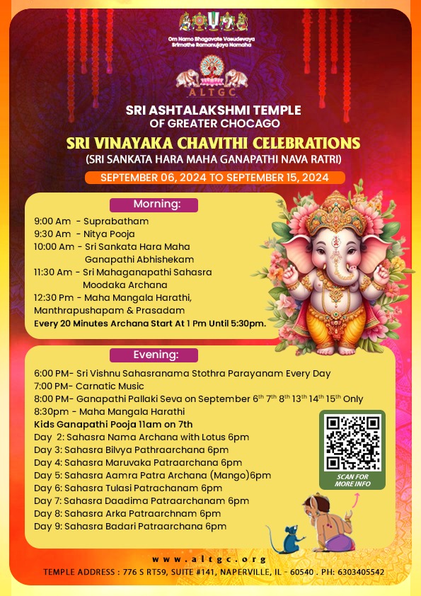 Sri Ganesh Chaturthi (Sankathara Maha ganpati AbhishekamArchana) - Vinayaka Chavithi